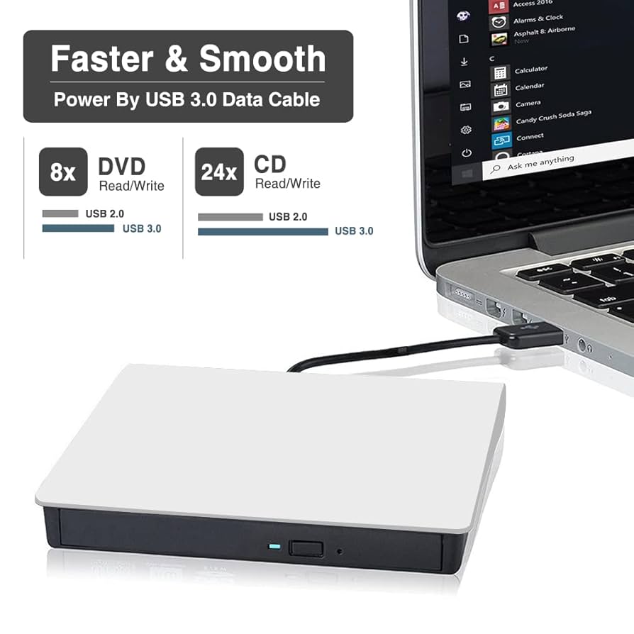 Apple iMac シルバー 外付けDVDドライブ付き Amazon.co.jp: USB 3.0 Blu-ray SuperDrive 外付けポータブル